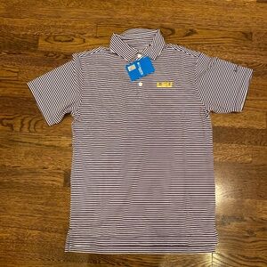 Men’s Columbia LSU striped polo